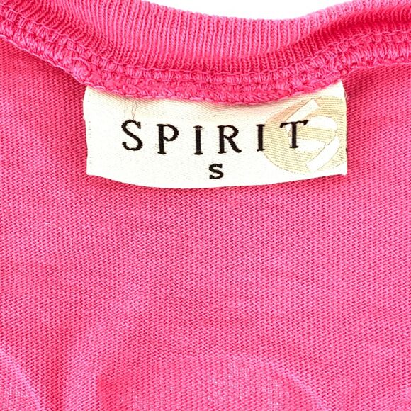 Spirit Jersey Smithsonian Pink Hibiscus V-Neck Size S - Picture 3 of 7